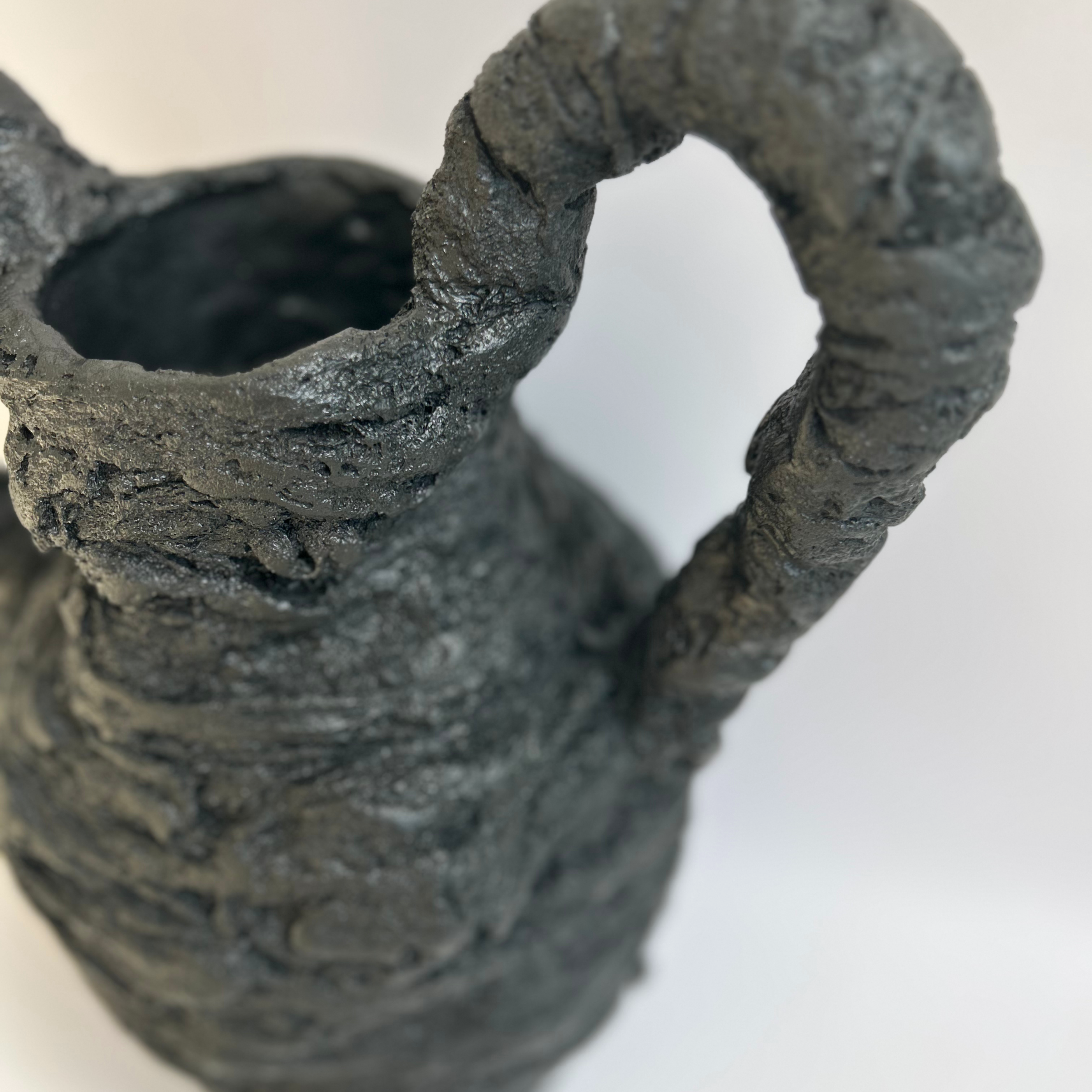 Black Woollyback Vase